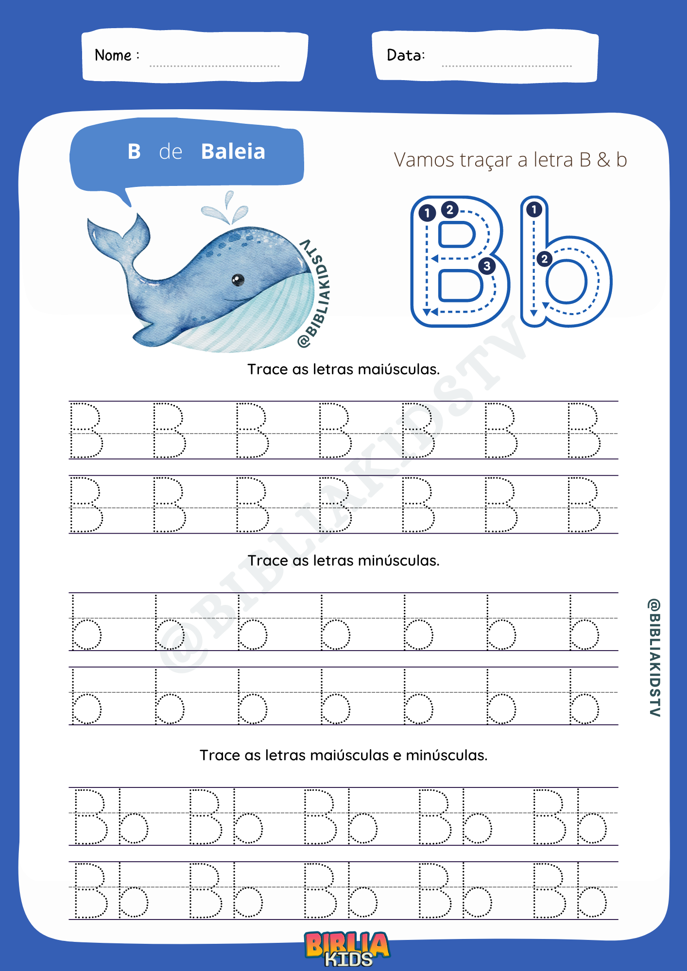 Alfabeto Letra Bastão